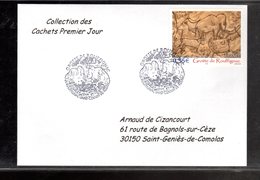 ✅ " GROTTE DE ROUFFIGNAC " Sur Enveloppe 1er Jour De 2006 De La Collection " CACHETS PREMIER JOUR " N° YT 3995. - Prehistoria