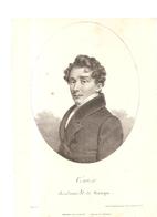 Portrait Ceuten Académie Royale De Musique Du Journal Des Spectacles Collection Du Corsaire Des Années 1830 - Estampes & Gravures