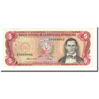 Billet, Dominican Republic, 5 Pesos Oro, 1988, KM:118c, NEUF - Dominikanische Rep.