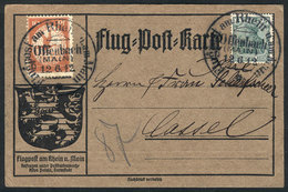 GERMANY: Special Card Flown In Offenbach On 12/JUN/1912, With Special Stamp Of 10Pf. (Sc.CL1), Very Fine Quality! - Cartas & Documentos