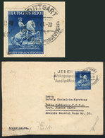 GERMANY: Cover Sent From Stuttgart To Argentina On 4/JUL/1941, Franked By Michel 771 ALONE, Scarce, Catalog Value Euros  - Cartas & Documentos