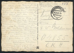 GERMANY: PC Sent From Königsberg On 16/JUN/1942, With Military Free Frank, VF! - Cartas & Documentos