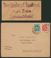 GERMANY: "Cover Sent From Leipzig To Argentina On 3/DE/1945 Franked With 87Pf., On Back It Bears An Interesting Violet M - Storia Postale