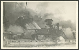 GERMANY: Wreck Of Cruiser GRAF SPEE In Montevideo, Original Real Photo Postcard, VF Quality! - Autres & Non Classés