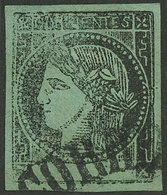 ARGENTINA: GJ.5, Bluish Green, With Large Arch CORRIENTES Cancel, VF Quality, With Alberto Solari Certificate - Corrientes (1856-1880)