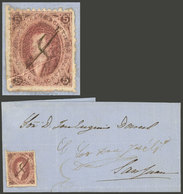 ARGENTINA: GJ.19a, 1st Printing, Very Clear Impression, With Very Notable COMPLETE DOUBLE IMPRESSION (not Light As Usual - Andere & Zonder Classificatie
