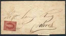 ARGENTINA: GJ.25, 4th Printing, Franking An Entire Letter Sent From Buenos Aires To Dolores On 6/AU/1866 With Double Cir - Sonstige & Ohne Zuordnung