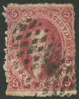 ARGENTINA: GJ.25A, 4th Printing, LILAC-ISH ROSE Color, Very Nice, Rare! - Andere & Zonder Classificatie