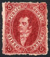 ARGENTINA: GJ.26, 5th Printing, Unused, Fantastic Example In Intense Carmine Color, Excellent! - Other & Unclassified