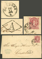 ARGENTINA: Entire Letter Sent To Córdoba On 10/DE/1879, Franked By GJ.49 (Rivadavia 8c. Rouletted), With Datestamp Of RO - Gebraucht