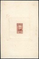 ARGENTINA: GJ.118, 20P. Guillermo Brown, Die Proof In Red-chestnut, Printed Directly On Card, Excellent Quality, Rare! - Gebraucht