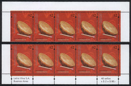 ARGENTINA: GJ.3095b, 2 Strips Of 5, DIFFERENT COLORS, Excellent Quality! - Gebraucht
