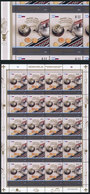 ARGENTINA: "GJ.4189a, 2016 Argentina-Russia Issue "Sharing Traditions", Complete Sheet Of 20 Stamps With Error "FACE VAL - Usados