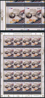 ARGENTINA: "GJ.4189a, 2016 Argentina-Russia Issue "Sharing Traditions", Complete Sheet Of 20 Stamps With Error "FACE VAL - Used Stamps