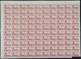 ARGENTINA: GJ.4, Cinderella Of 10c. Mermoz, COMPLETE SHEET Of 100 Examples, As The Day It Was Printed, From A Recent Fin - Andere & Zonder Classificatie
