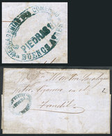 ARGENTINA: Entire Letter Sent From Buenos Aires To Tandil On 15/SE/1861 By Stagecoach Mail MENSAJERÍA DEL COMERCIO, Very - Préphilatélie