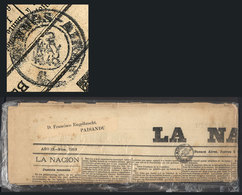 ARGENTINA: La Nación Newspaper Of 2 May 1878, Sent Without Postage To Paysandú (Uruguay), With Double Circle Datestamp O - Préphilatélie