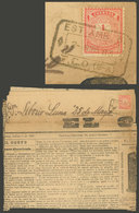 ARGENTINA: "Complete Newspaper Published In Mercedes And Sent To 25 De Mayo On 2/NO/1883 Franked With 1c. Little Envelop - Préphilatélie