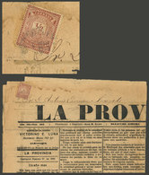 ARGENTINA: Complete Newspaper Published In Chivilcoy And Sent To Bragado On 17/FE/1883 Franked With ½c. Little Envelope  - Préphilatélie