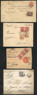 ARGENTINA: 11 Covers Or Postal Stationeries Posted Between 1886 And 1918, Varied And Interesting Postages, Some With Def - Voorfilatelie