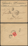 ARGENTINA: Cover Sent From Buenos Aires To San Juan On 13/JUN/1894 Franked With 5c. (GJ.141), VF Quality! - Préphilatélie