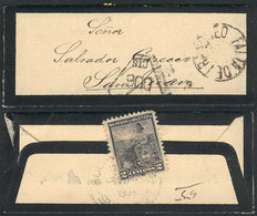 ARGENTINA: Very Small Mourning Cover (it Only Measures 9.5 X 3.9 Cm) Sent From Buenos Aires To San Juan On 3/JA/1905 Fra - Prefilatelia