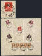 ARGENTINA: "RARE POSTMARK Commemorating The Visit Of Italian Prince Humberto Di Savoia To Argentina, Sheet Of Paper With - Préphilatélie