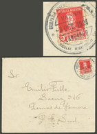 ARGENTINA: "Cover Sent To Buenos Aires On 9/OC/1925 Franked With 5c. San Martín Ribbed Paper And Extremely Rare Cancel " - Préphilatélie