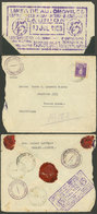 ARGENTINA: "RARE CAR POSTAL AGENCY: Registered Cover Sent From Trelew To Buenos Aires On 10/JUL/1929, As At The Time Com - Préphilatélie