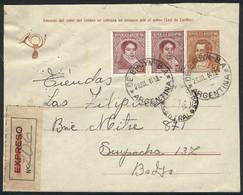 ARGENTINA: Cover Franked With 25c. Sent To B.Aires On 28/JUL/1944, With Rare Postmark Of DE BRUYN (Buenos Aires), VF Qua - Préphilatélie