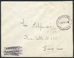 ARGENTINA: Cover Sent Stampless To Buenos Aires On 24/NO/1945, With Rare Postmark Of LA MENDIETA (Jujuy), VF! - Voorfilatelie