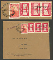 ARGENTINA: PERFINS Franking An Envelope Of Banco De La Nación Argentina, Sent To COSTA RICA On 2/AU/1947, Very Nice! - Préphilatélie