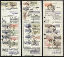 ARGENTINA: National Taxes, DECLARACIÓN JURADA (Sworn Declaration): 375 Rare Revenue Stamps In Varied Colors (MANY DIFFER - Autres & Non Classés