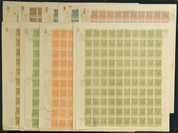 ARGENTINA: Province Of BUENOS AIRES: Ley De Sellos, PROOFS Printed By Guillermo Kraft, Complete Sheets Of 100 Stamps Eac - Andere & Zonder Classificatie