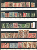 ARGENTINA: PERFINS: Lot Of Stamps With Commercial Perfins, Mounted On 4 Pages, There Are Some Very Scarce Examples, Good - Andere & Zonder Classificatie