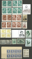 ARGENTINA: VARIETIES: Small Lot Of Perforation, Impression Or Overprint Varieties, Some Very Nice, Also A Few Trial Colo - Otros & Sin Clasificación