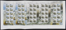 ARMENIA: Sc.811/812 - 812a, 2009 Animals, Large Sheet With 4 Panes Of 10 Stamps (2 Of Each Value) + The Minisheet (Sc.81 - Armenia