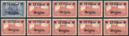 BELGIUM: Sc.N23 X9 + N24, All MNH Perfect, Superb Quality, Low Start! - Other & Unclassified