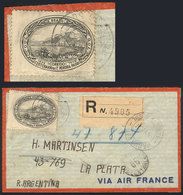 BRAZIL: 5/JUL/1937 Jaguarao - La Plata (Argentina), Registered Airmail Cover Franked By RHM.C-114 ALONE, Very Fine Quali - Maximumkarten