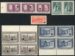 COLOMBIA: SPECIMENS: Lot Of Stamps With SPECIMEN Overprint And/or Punch Hole, Excellent Quality! - Kolumbien