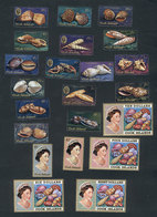 COOK ISLANDS: Yvert 372/85 + 391/3 + 408 + 414/7, Sea Shells, Complete Set Of 22 Values, Excellent Quality! - Cook