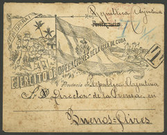 CUBA: "Special Envelope For Spanish Soldiers In The "Ejército De Operaciones De La Isla De Cuba", Sent From Habana To Bu - Altri & Non Classificati