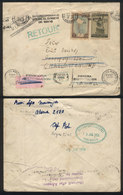 DENMARK: RETOUR LABELS AND MARKS: Cover Sent From Argentina To Charlottenlund On 23/DE/1955 And Returned To Sender With  - Tarjetas – Máximo