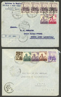 EGYPT: 2 Airmail Covers Sent To Argentina In 1950s, Very Nice! - Lettres & Documents