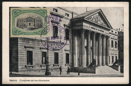SPAIN: MADRID: Congress Of Deputies, Maximum Card Of 20/AP/1916, VF Quality - Other & Unclassified