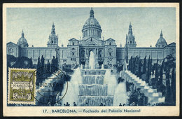 SPAIN: BARCELONA: National Palace, Maximum Card Of DE/1931, VF Quality - Otros & Sin Clasificación