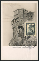 SPAIN: CUENCA: Hanging Houses, Maximum Card Of JA/1933, VF Quality - Otros & Sin Clasificación