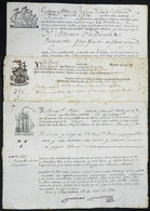 SPAIN: 3 Bills Of Lading Of The Year 1814, 1818 And 1830, Very Nice And Decorative! - Unclassified