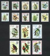 FIJI: Yvert 283/98, Flowers And Birds, Complete Set Of 16 Values, Excellent Quality! - Fidji (1970-...)