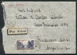 FRANCE: "Airmail Cover Sent From Boulogne Sur Mer To Argentina 29/JUL/1935 Franked With 10Fr. "Port De La Rochelle"" - Autres & Non Classés